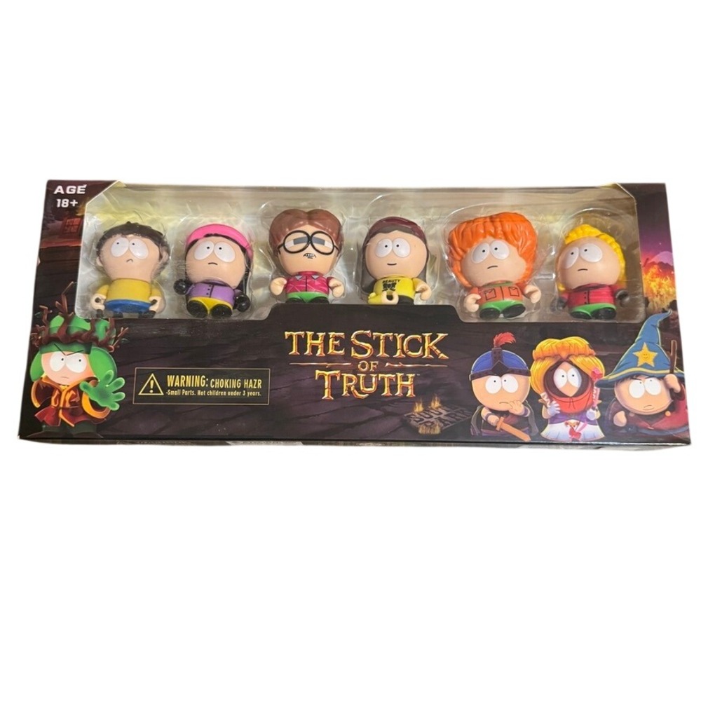 NIB South Park The Stick Of Truth Display Action Figures Set Of 6 Dolls T-634